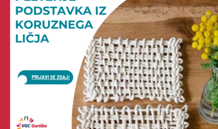 Pletenje podstavka iz koruznega ličja