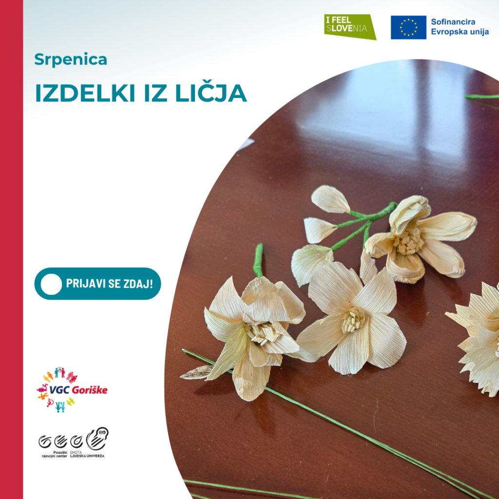 Ustvarjalna delavnica: Izdelki iz ličja (Srpenica)